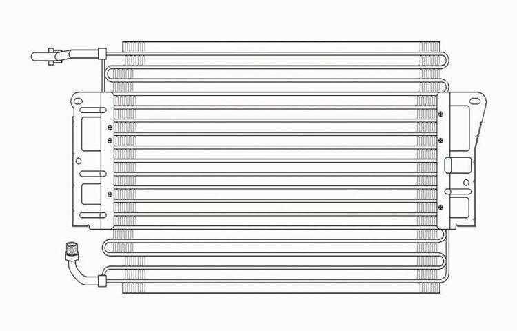 Replacement ac condenser pontiac chevy beretta buick skylark oldsmobile 52474405