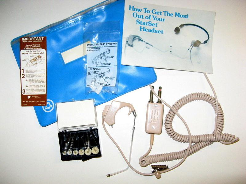 1981 plantronics startset ear headset vintage