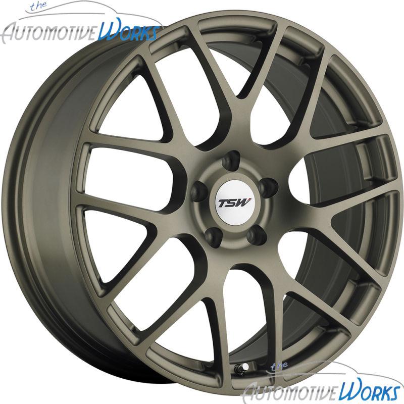 20x9 tsw nurburgring 5x120 +20mm matte bronze rims wheels inch 20"