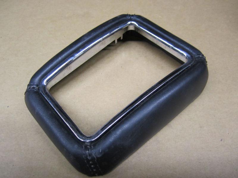 Jaguar xj6 1993 93 console shift bezel padded black leather