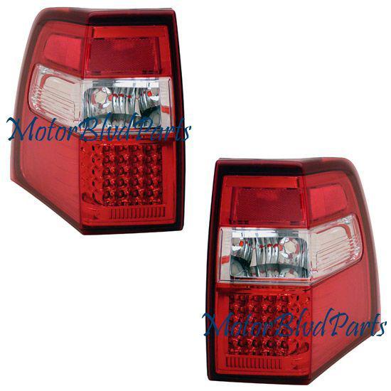 07-09 expedition led pair tail lights rear brake lamps