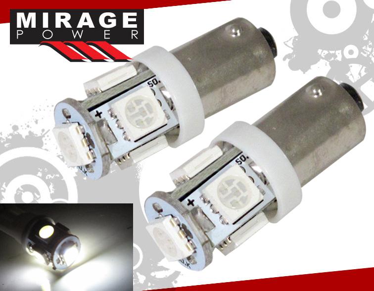 2x ba9s white 5050 led light bulb 3893 door courtesy glove box cargo parking t4w