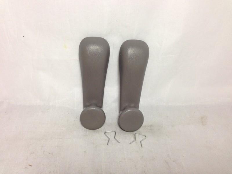 Pair lh & rh window crank handle lever gray / for 95-99 toyota tercel