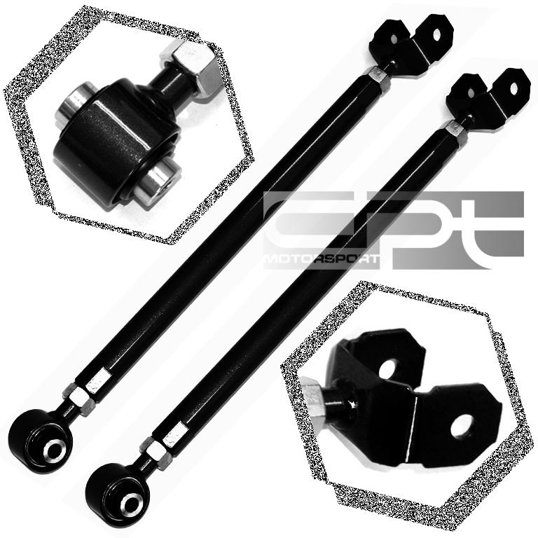 Bmw e36/e46/e85 3-series black adjustable camber rear lower control toe arm/rod