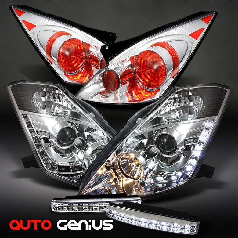 03-05 350z drl projector headlights + altezza tail lights + daytime running led