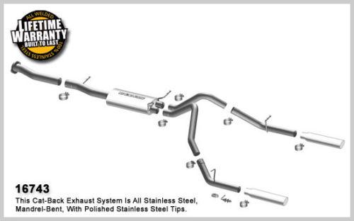 Magnaflow 16743 chevrolet truck silverado 1500 stainless cat-back exhaust