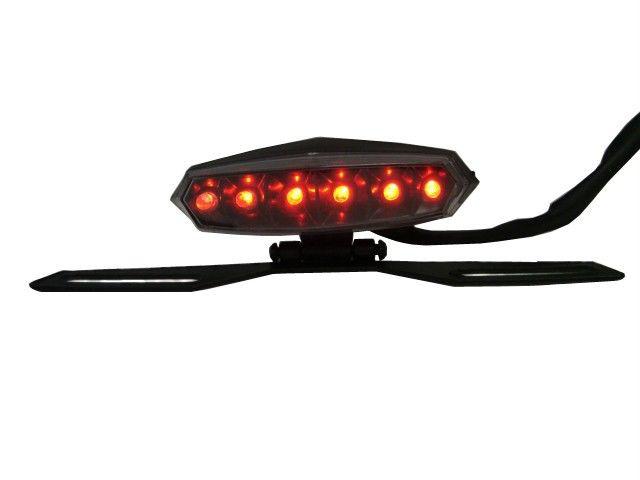 Led tail light license plate holder bracket for suzuki dual sport atv motorcycle