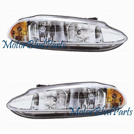 98-01 dodge intrepid headlights headlamps lh+rh set 2pc