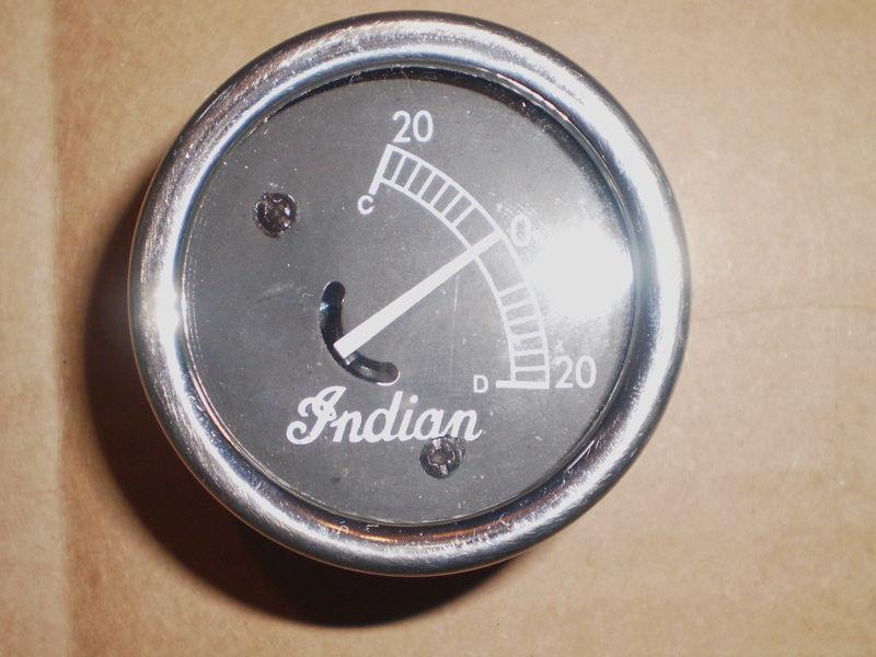 1946-1947 indian chief motorcycle slant ammeter