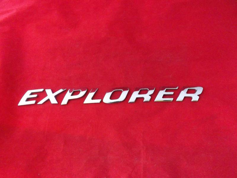 Ford explorer chrome emblem 2001-2004 side door tailgate badge sport trac 02 03