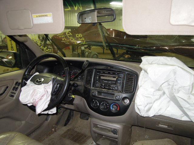 2001 mazda tribute sunvisor passenger rh tan w/mirror 2270689