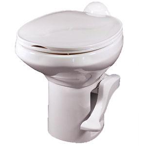 Thetford style ii china toilet w/ sparyer, high profile, white 42060