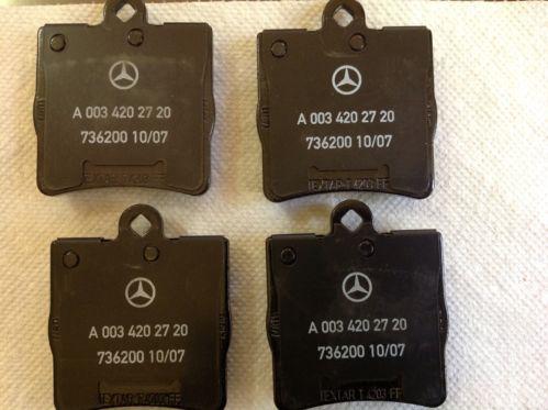 Rear brake pads / shoes 2002 mercedes c230 kompressor coupe oem 