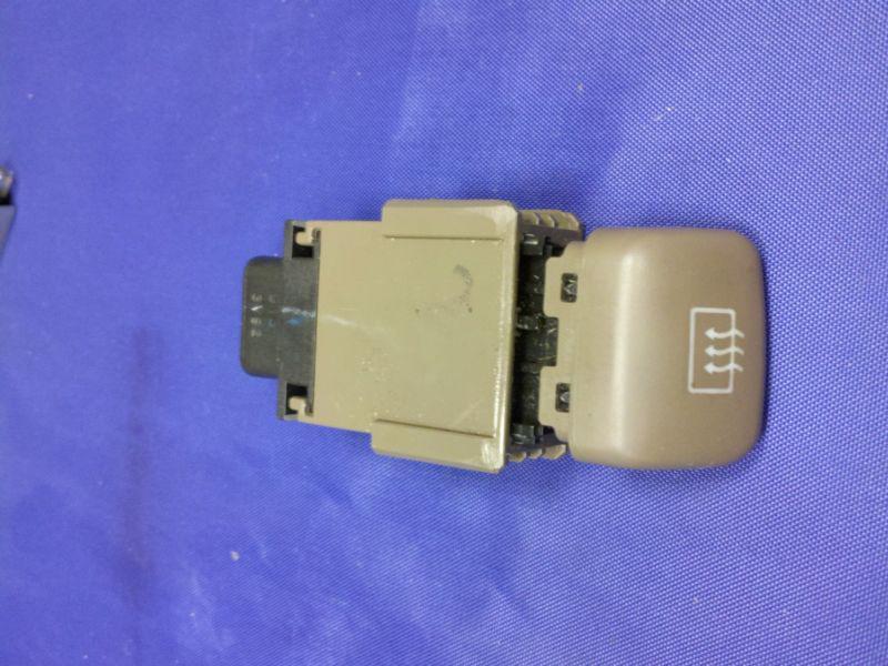 98-02 toyota corolla rear defroster defrost switch button brown oem