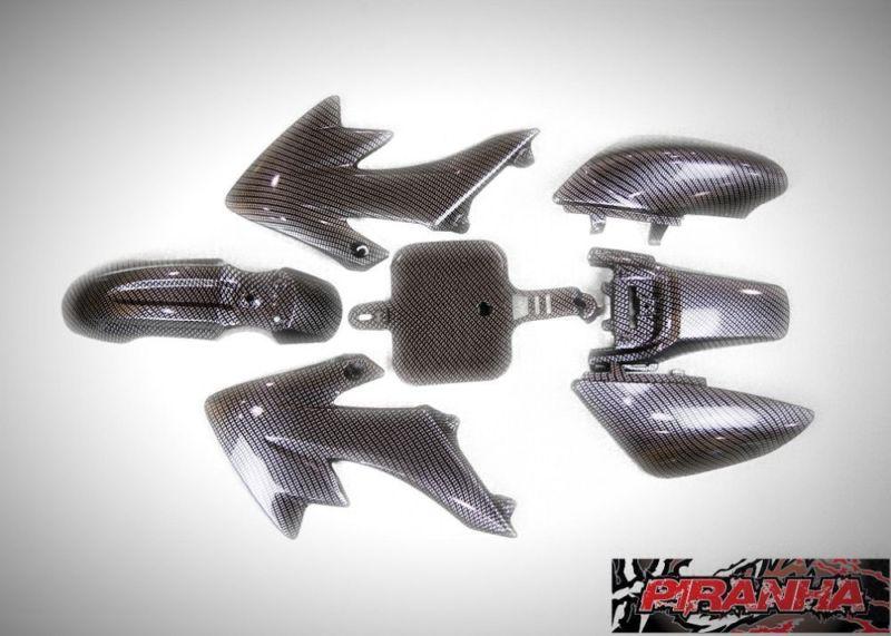 Body pit bike carbon fiber finish crf50 crf 50 pit bike ssr sdg piranha pitster