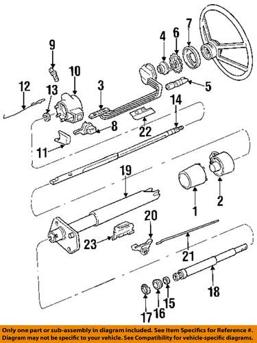 Gm oem 7840574 steering column-cylinder & keys