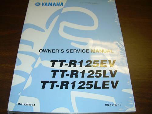 2006 yamaha  tt-r125ev, lv, lev owner's service manual