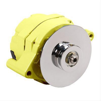 Summit racing alternator 100 amps yellow powdercoated 12v ford 2g case 810307