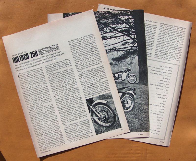 0177   1967 cycle magazine road test: bultaco metralla!