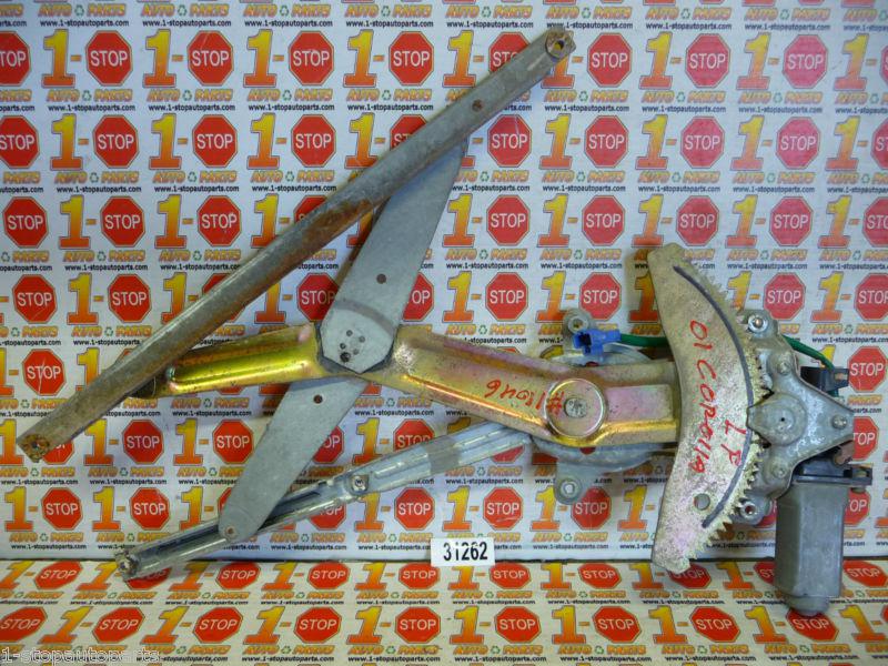 98-02 toyota corolla driver/left front window regulator w/motor 85720-02040 oem