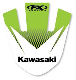 Factory effex rear fender graphic kit for kawasaki kx125/250