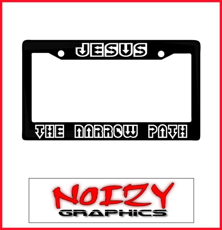 Christian license plate frame car sticker truck decal jesus the narrow path