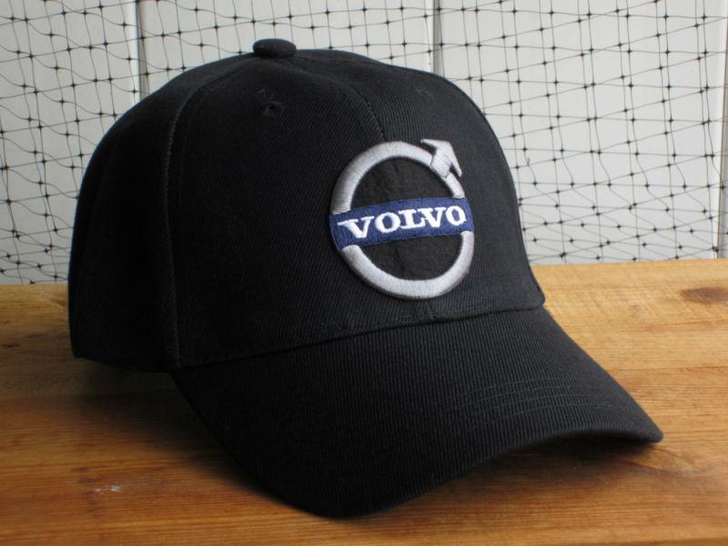 New nwt volvo logo black baseball golf fishing hat cap lid automobile car summer
