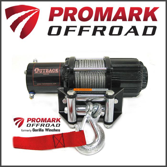 Promark heavy duty 4500lb atv utv winch package 4500 lb - free shipping