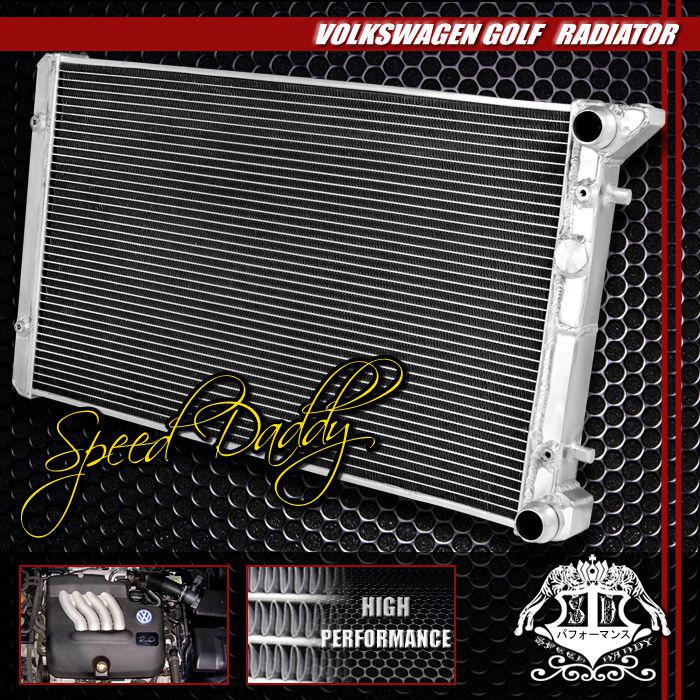 Dual core 2-row bolton full aluminum racing radiator 99-02 volkswagen golf/gti