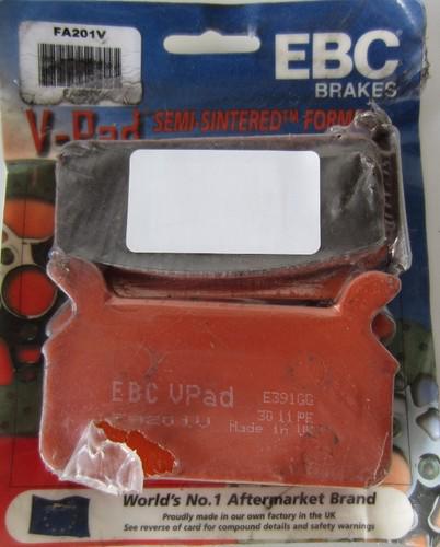 Ebc fa201v semi-sintered brake pads v-pad 86-99 harley davidson touring new