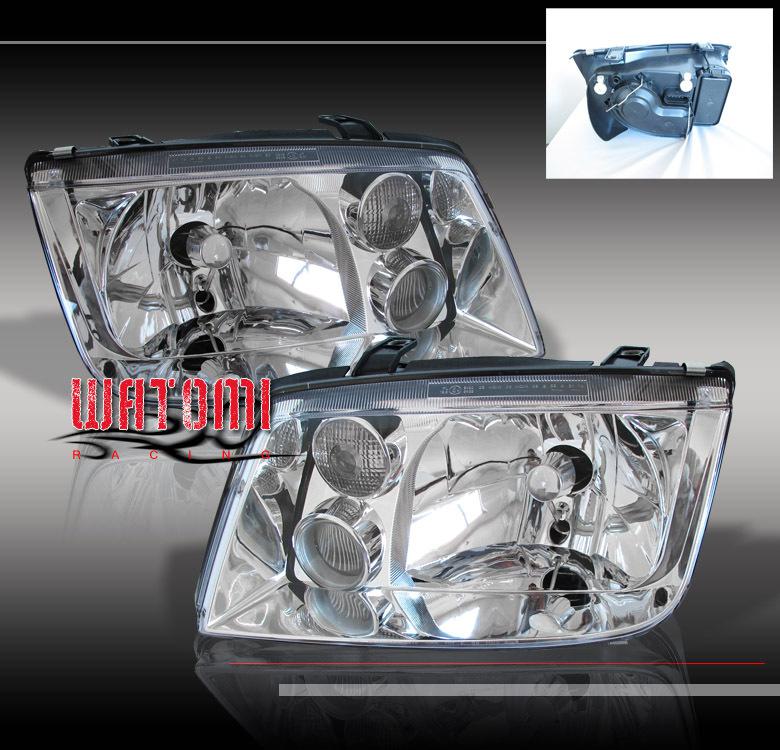 99-04 vw jetta bora headlight/fog chrome 2000 2001 2002