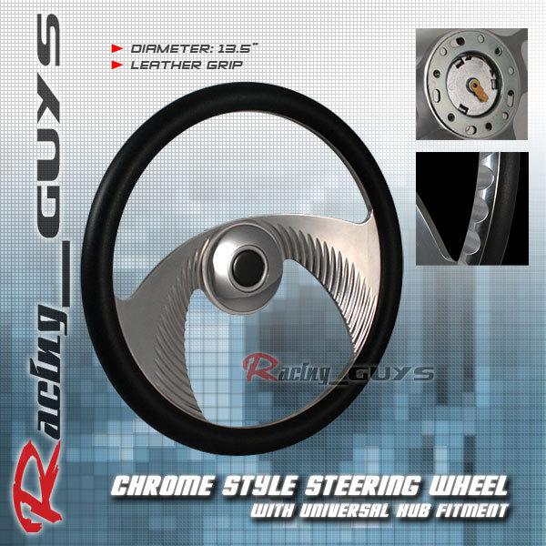 New chrome style aluminum steering wheel silverado sierra c k 1500 2500