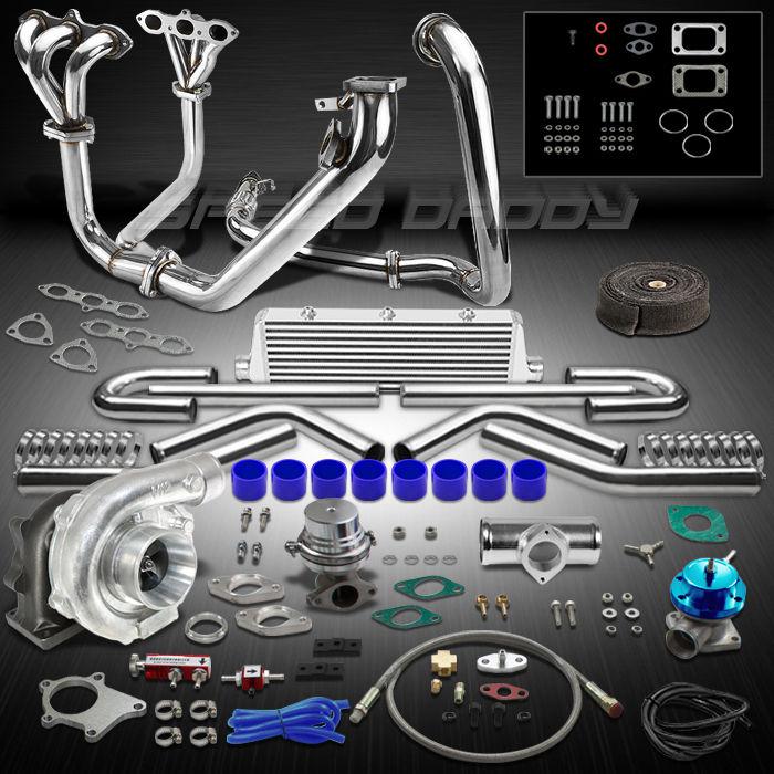 T04e 11pc turbo kit+manifold+downpipe+intercooler 98-02 honda accord v6 3l j30a1