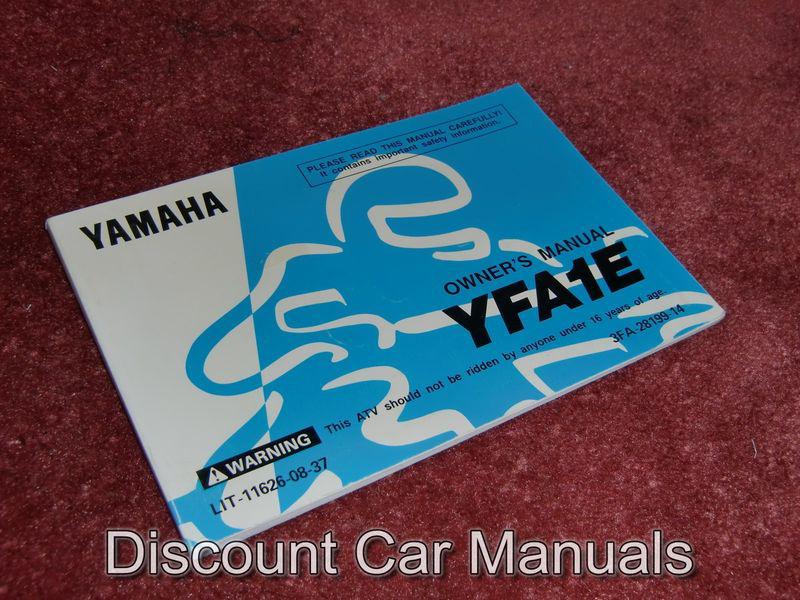 ★★ 1993 yamaha yfa1e atv owners manual 93!! ★★