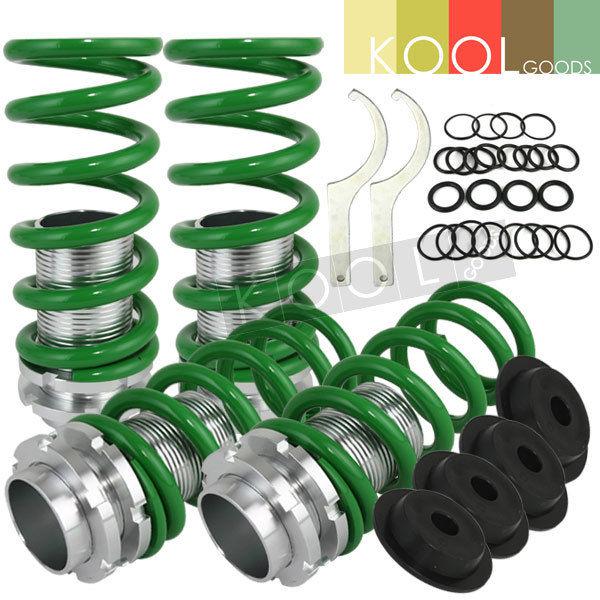 Good 88-00 honda civic ex lx si eg adjustable coilover lowering springs green