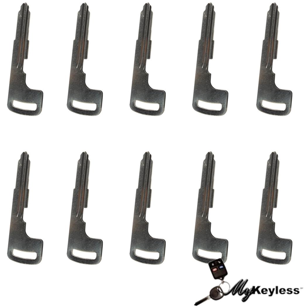 New mitsubishi bulk locksmith lot uncut smartkey insert key blades x 10