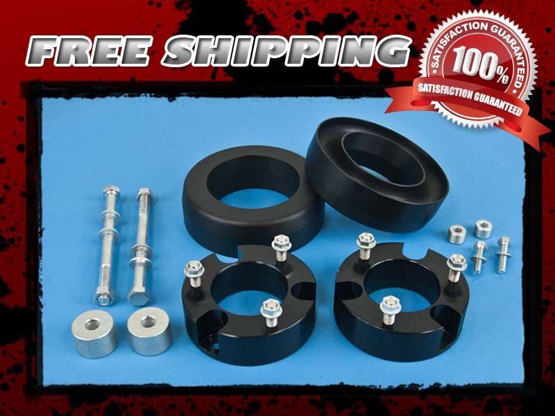 Black aluminum lift kit front 2" rear 1.5" differential skid plate drop 4wd 4x4