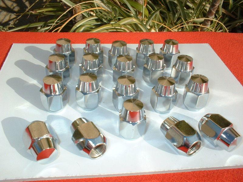 Vintage ford mustang 1/2" lug nuts magnum 500 boss 302 mach 1 cobra gt shelby 