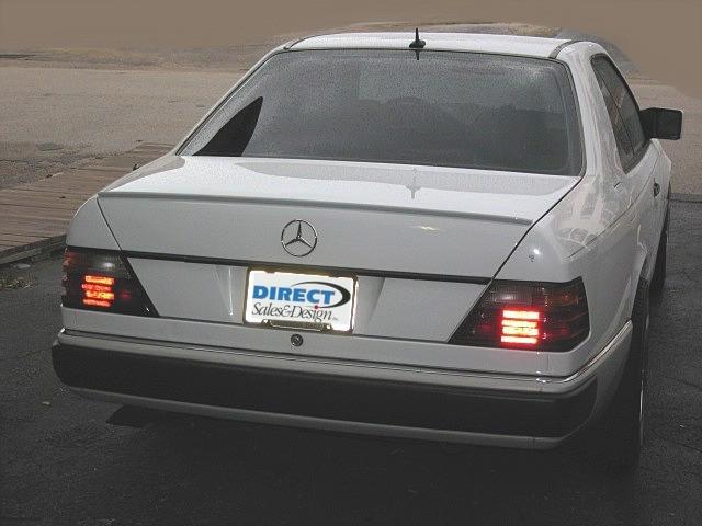 1986-1995 mercedes e-class coupe w124 euro style rear lip spoiler (unpainted)