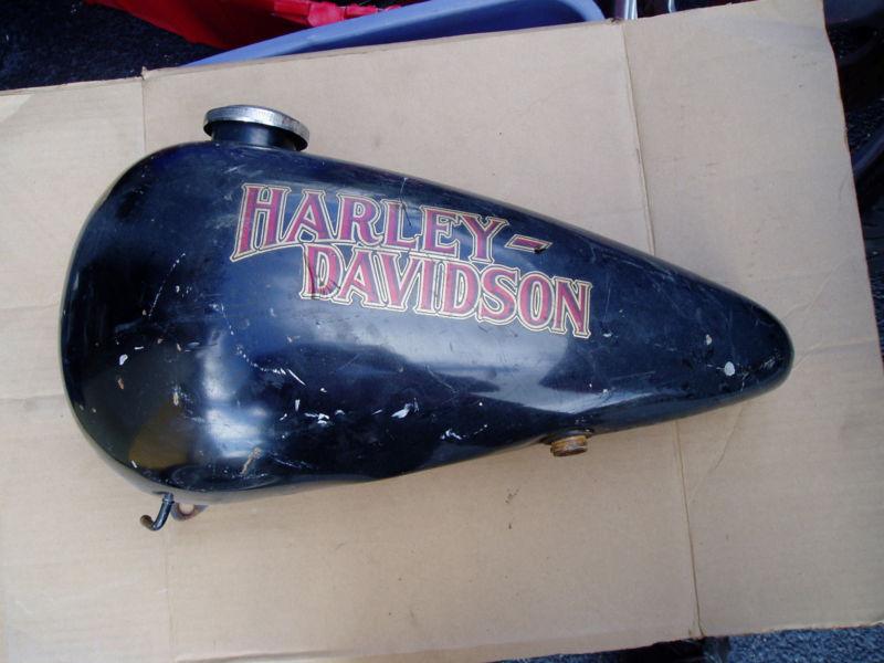 Leftside shovelhead big twin fatbob dual gas tank