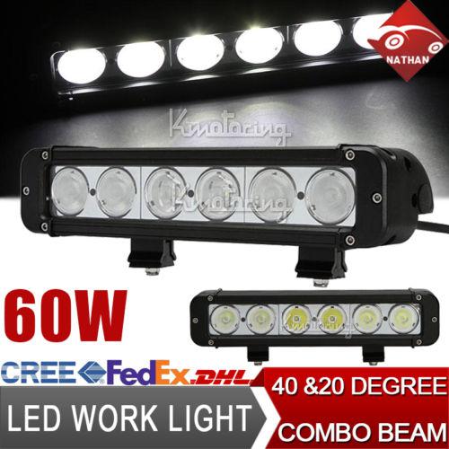 60w 5160lm cree combo led work light offroad ute atv truck spot flood 80w/100w