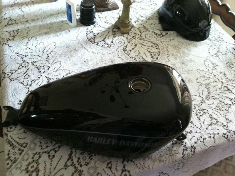 Used harley sportster 3.5 gal. gas tank vivid black, fits sportster 2007-2013