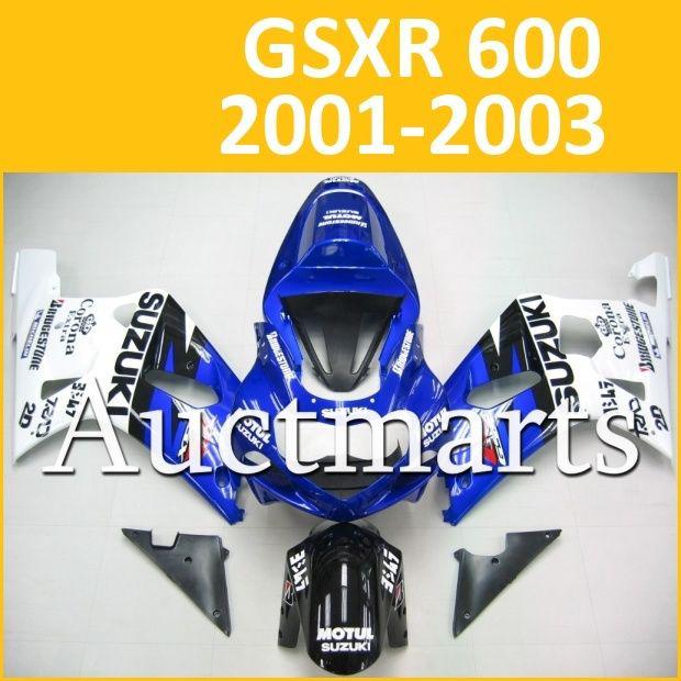 Fit suzuki 01 02 03 gsxr 600 gsx-r600 2001 2002 2003 fairing k1 bodywork b13 a7