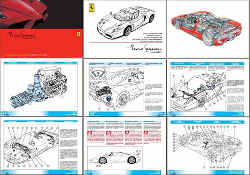 Ferrari enzo complete technical & owners manual's