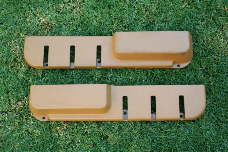 Volvo 240 oem tan beige map pocket set 242 244 245 panel pair clean