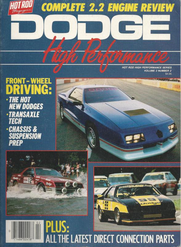 Mopar new copy of 2.2l fwd dodge shelby charger omni magazine