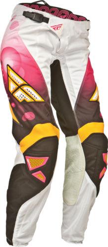 Fly racing kinetic womens race pants pink/orange 0/2 367-63704