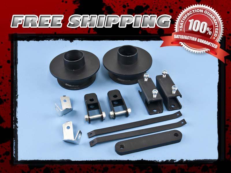 Steel lift coil spacer block front 3" w/ drop kit & shock extender 4x4 4wd