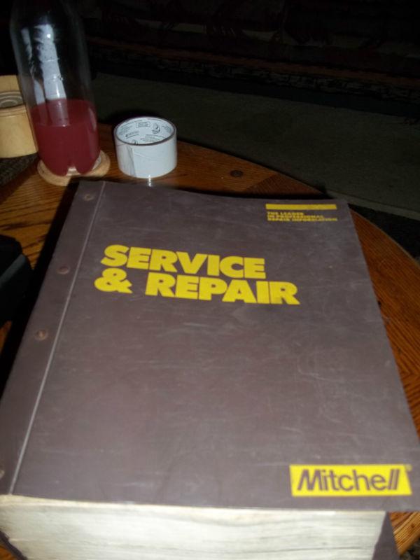 Mitchell binder 1989 engine/clutch/drive axle/electrical/tune-up manuals imports