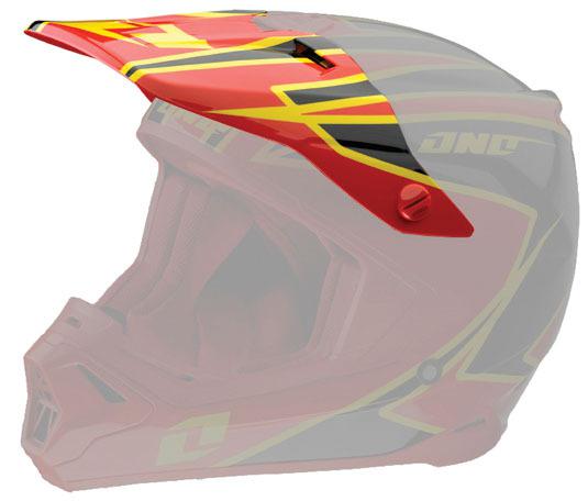 One industries replacement visor for gamma crypto helmet red one size